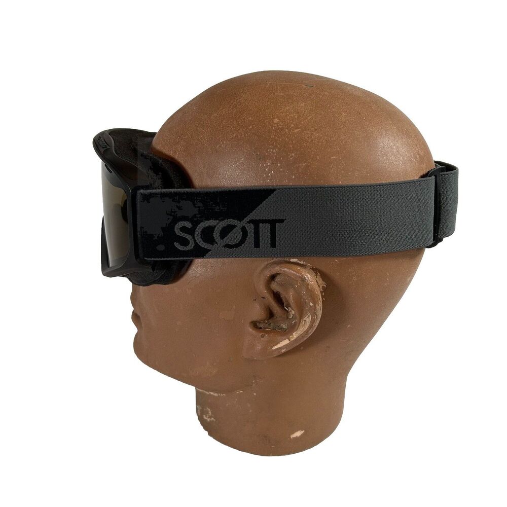 Scott Snow Goggles Black Frames Tinted Lens Black/gray Strap Great Condition